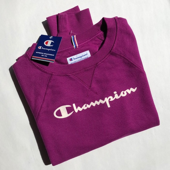 Champion Sweaters - CHAMPION CREW NECK SWEATSHIRT! Magenta/Purple